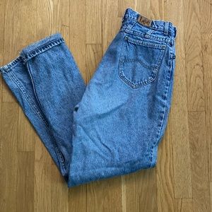 Vintage Lee High Waisted Straight Leg Jeans